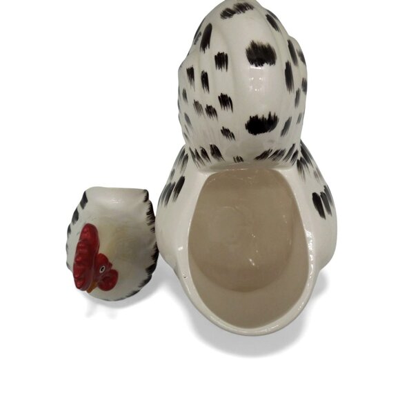 TOSCANA Adamo Ceramic Rooster Cookie Jar Italy Rustic Farmhouse 10" - As Is - Picture 9 of 15